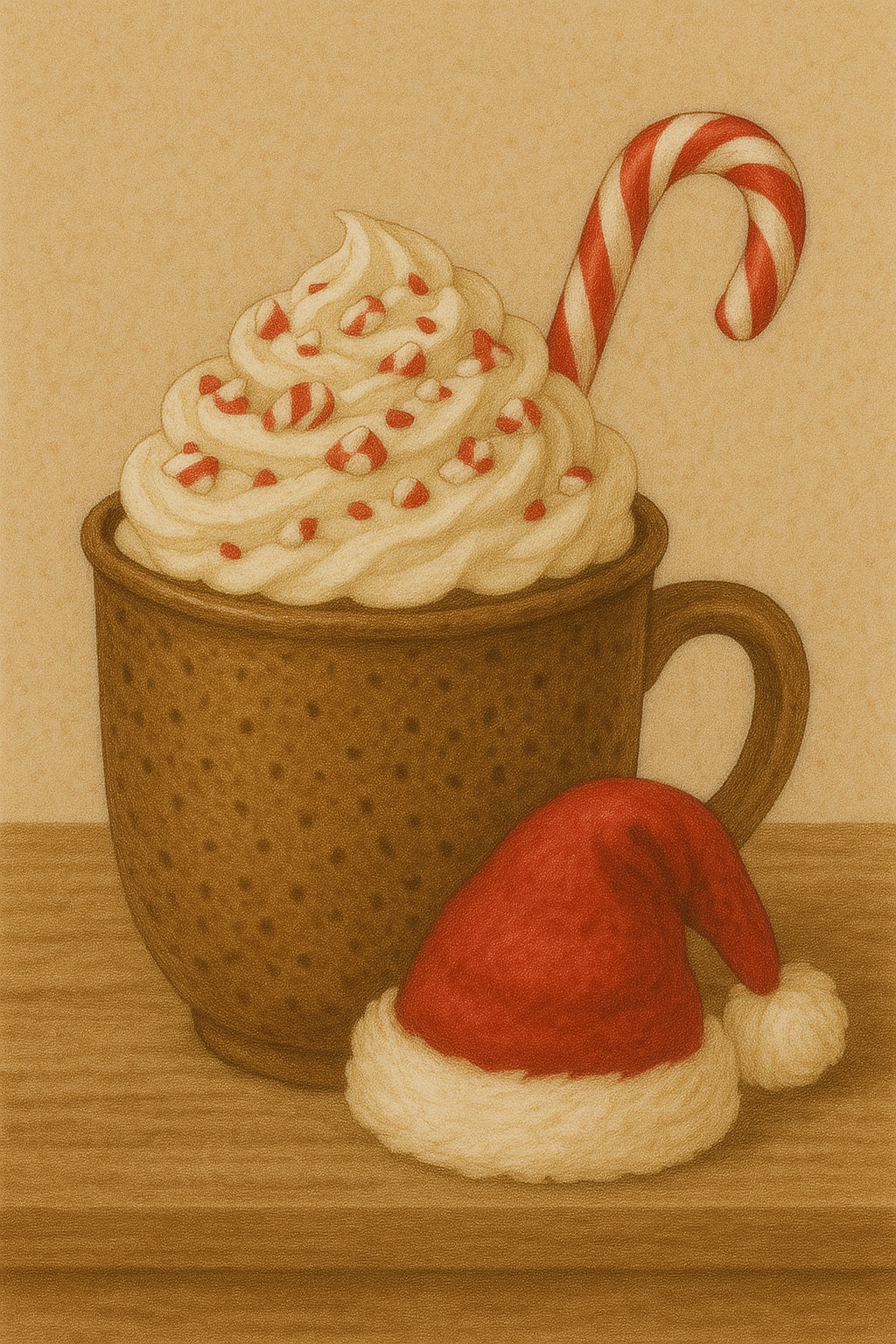 Chocolat chaud à la menthe du Père Noël