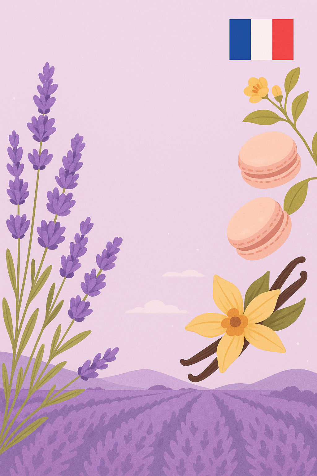 France : lavande & macaron vanille