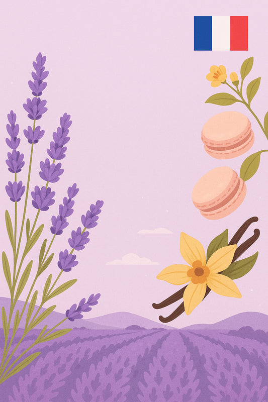 France : lavande & macaron vanille