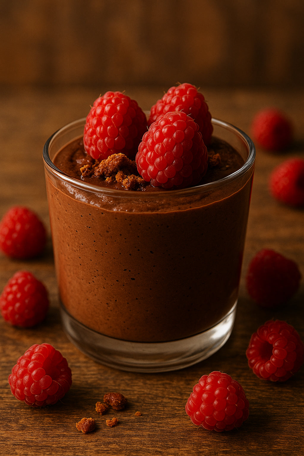 Mousse chocolat framboise