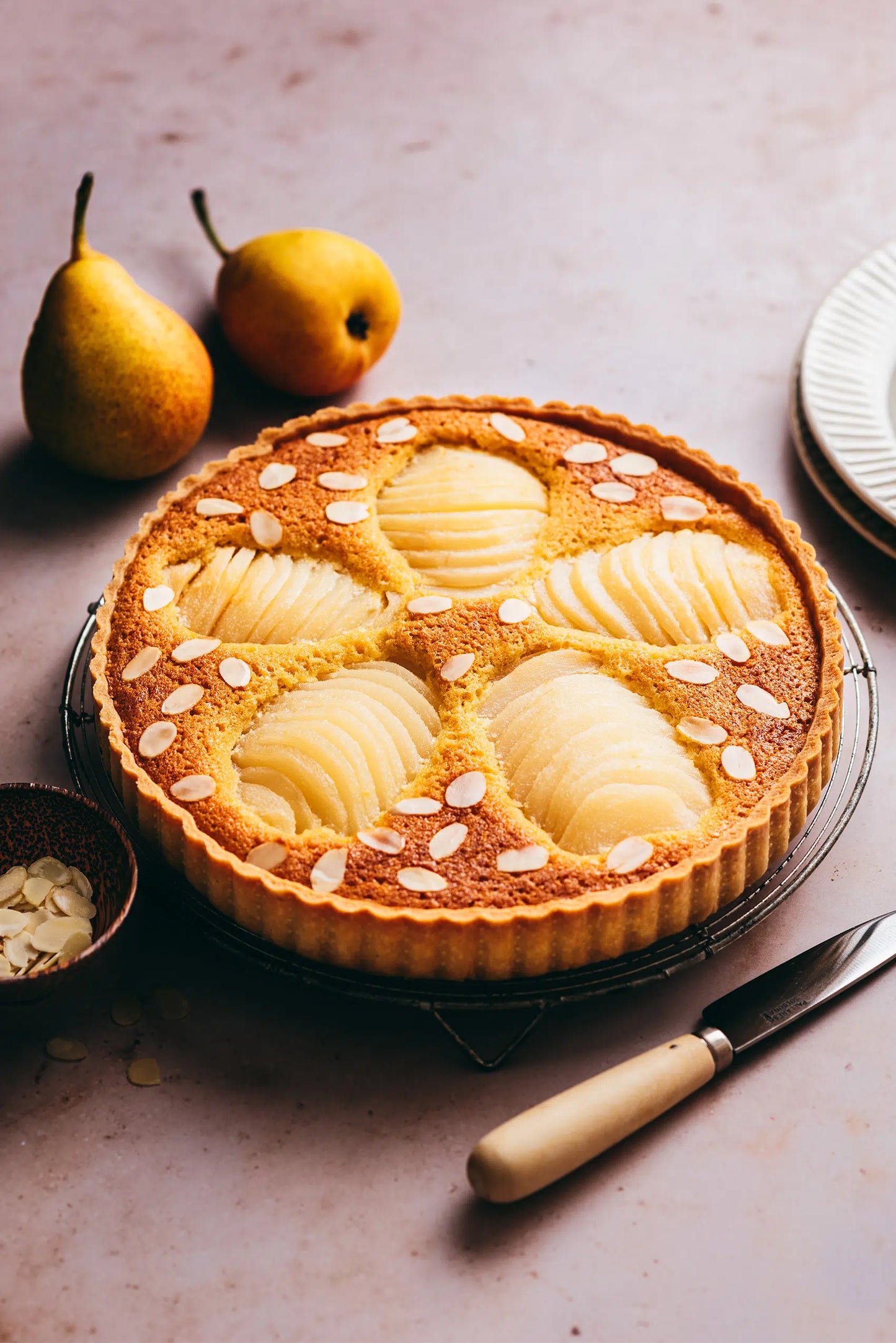 Tarte poire et amande