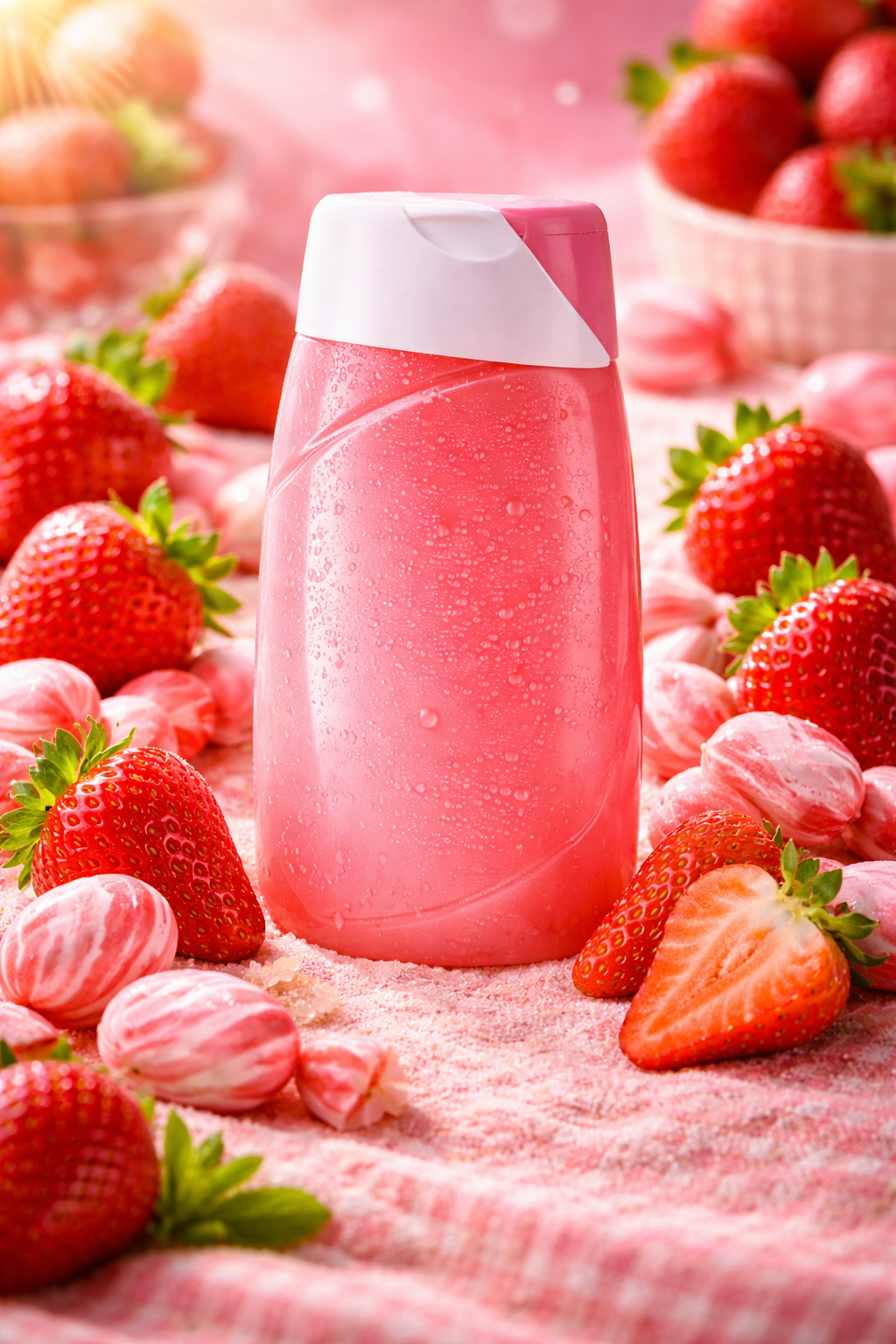 Douche fraise gourmande