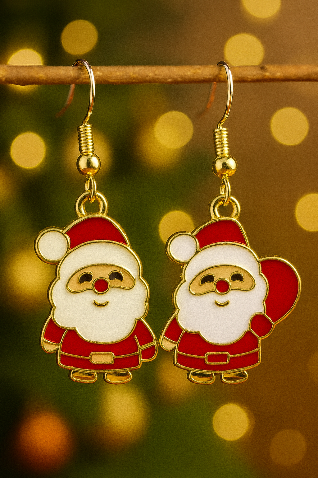 Boucles d’oreilles « Père Noël »