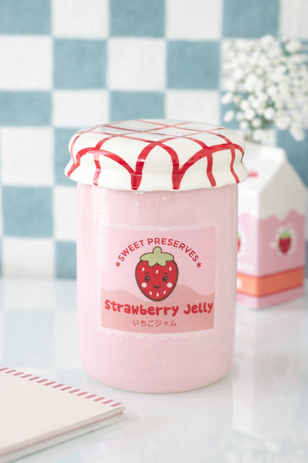 Brûleur Pot de Confiture Fraise rose