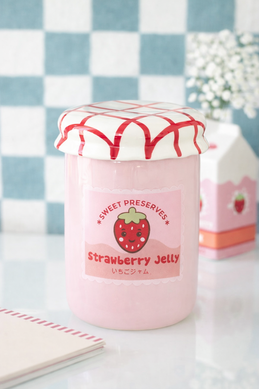 Brûleur Pot de Confiture Fraise rose