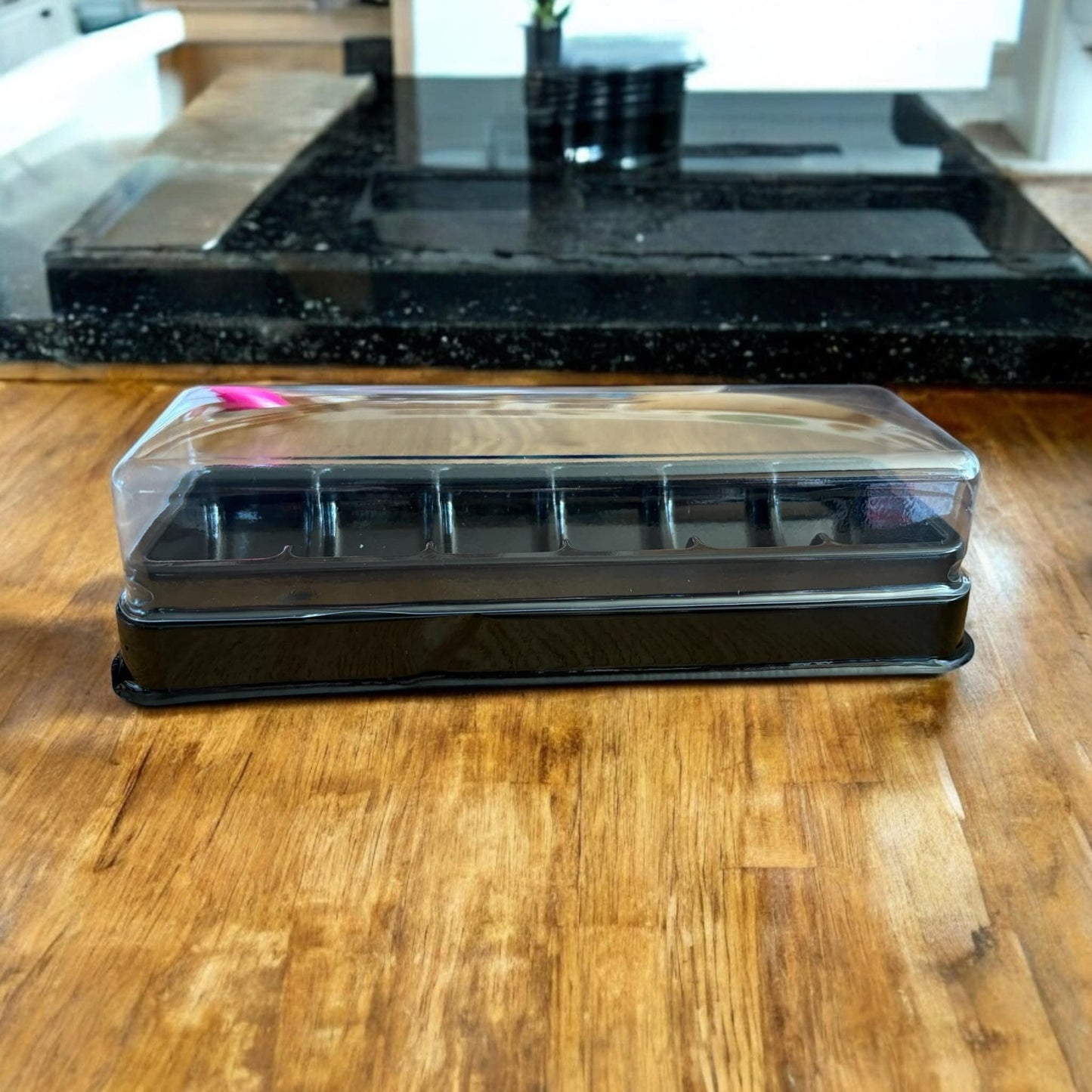 Boîte macarons en plastique