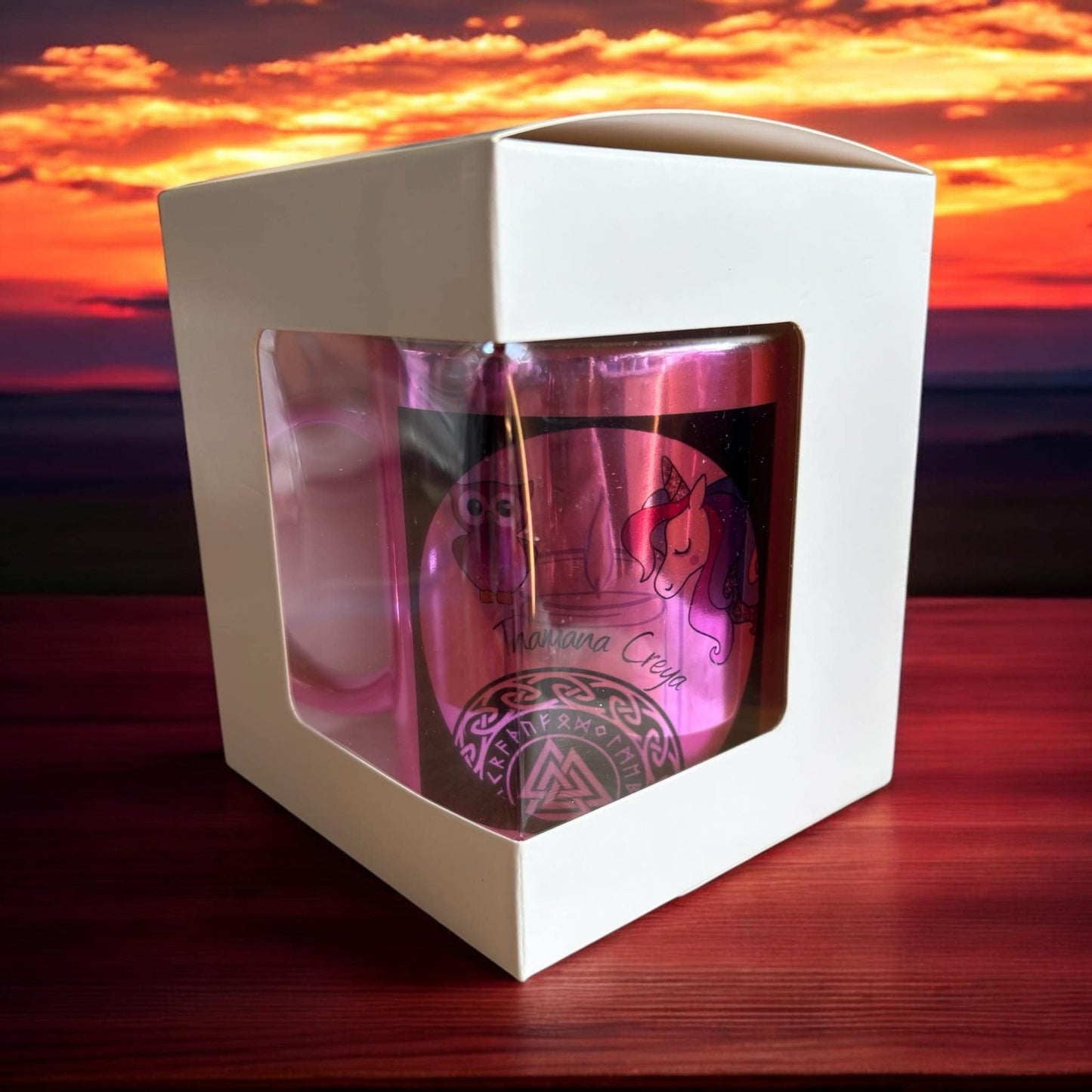 Boîte blanche cube pour bougie ou mug