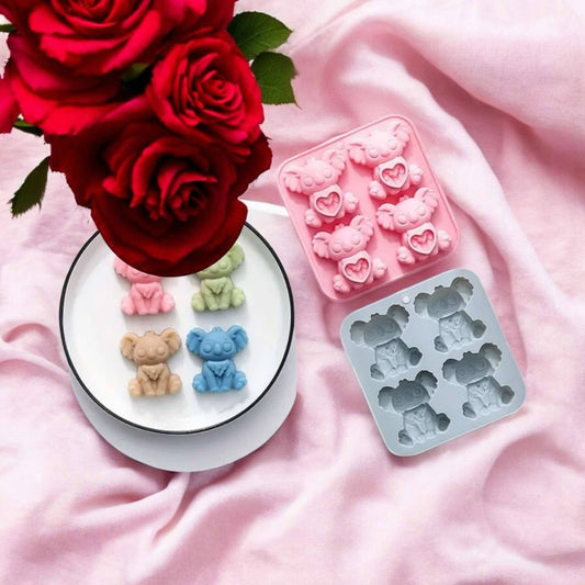 Moule silicone koala 4 cavités