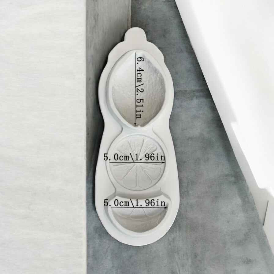 Moule silicone citron , demi tranche et tranche