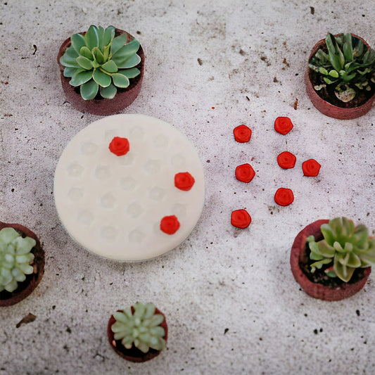 Moule silicone petite rose