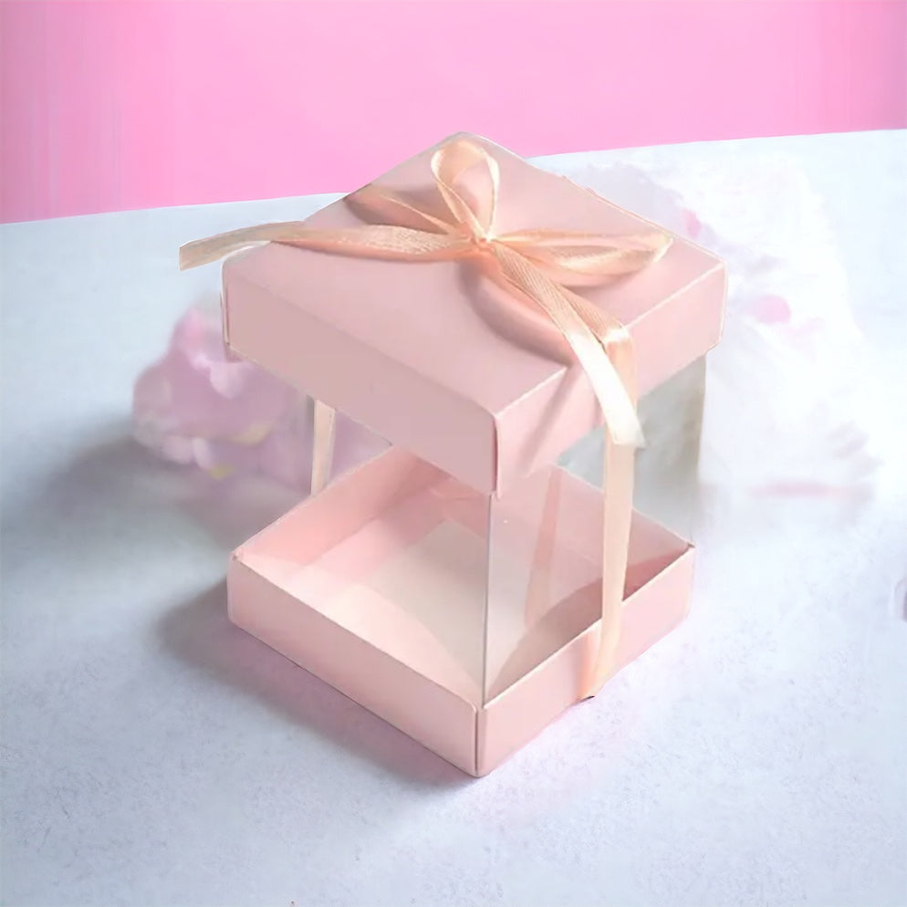 Belle boîte rose 6,8x6,8x9,2cm