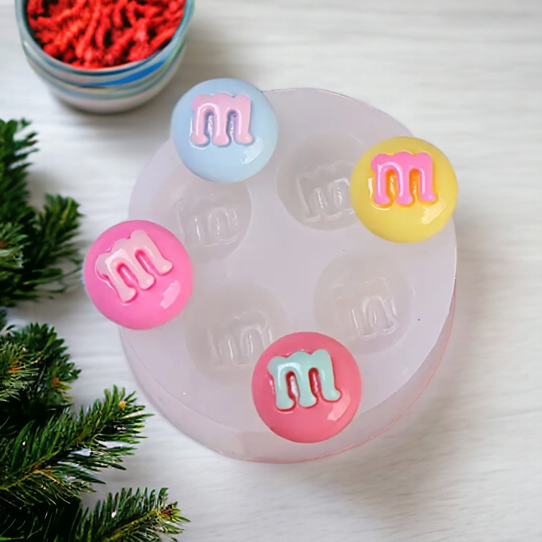 Moule silicone en forme de mms