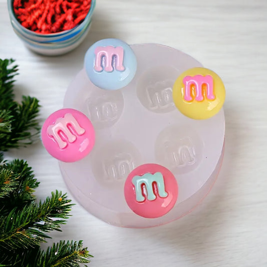 Moule silicone en forme de mms