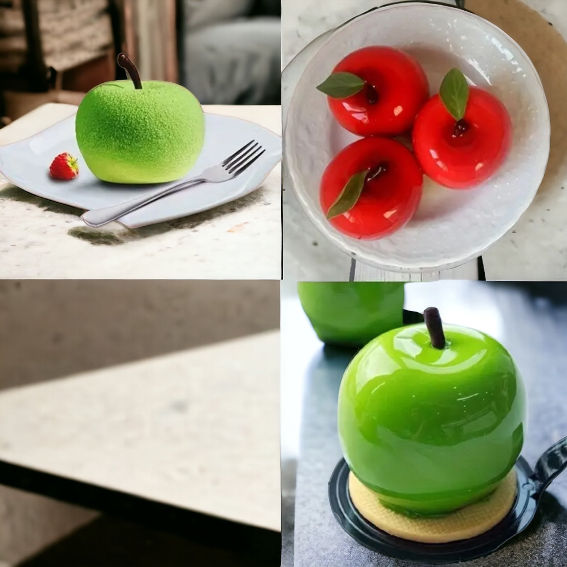 Moule silicone en forme de pomme