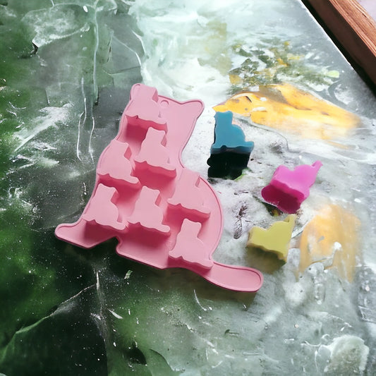 Moule en silicone en forme de chat