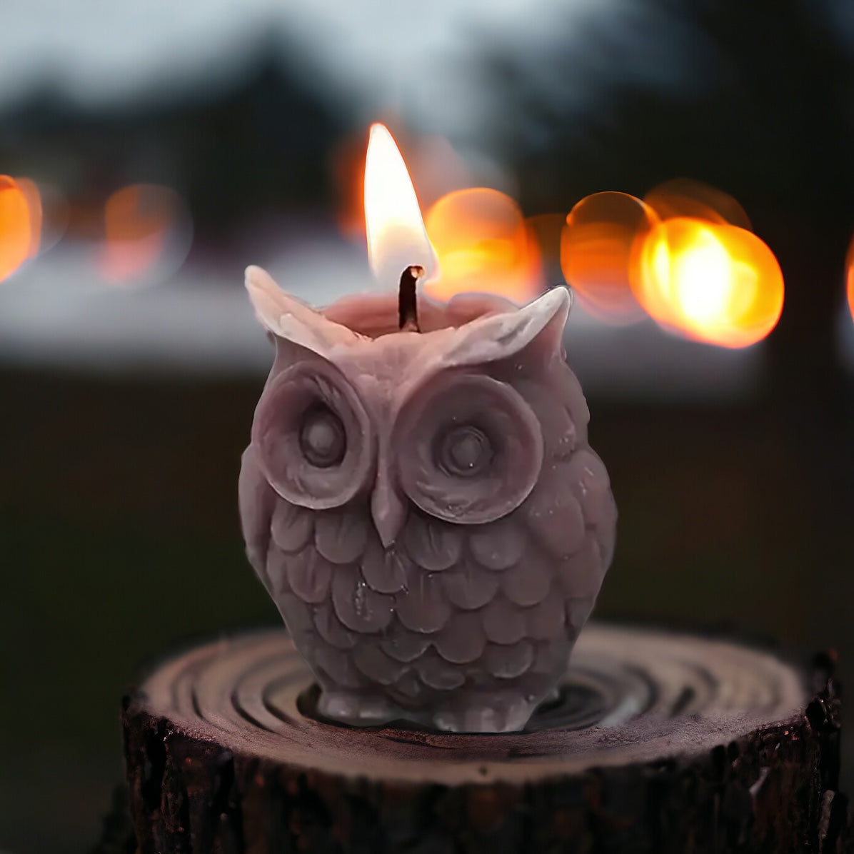 Moule silicone bougie hibou