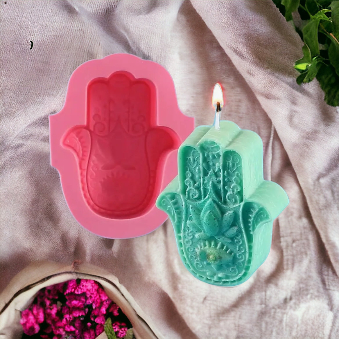 Moule silicone bougie chakras