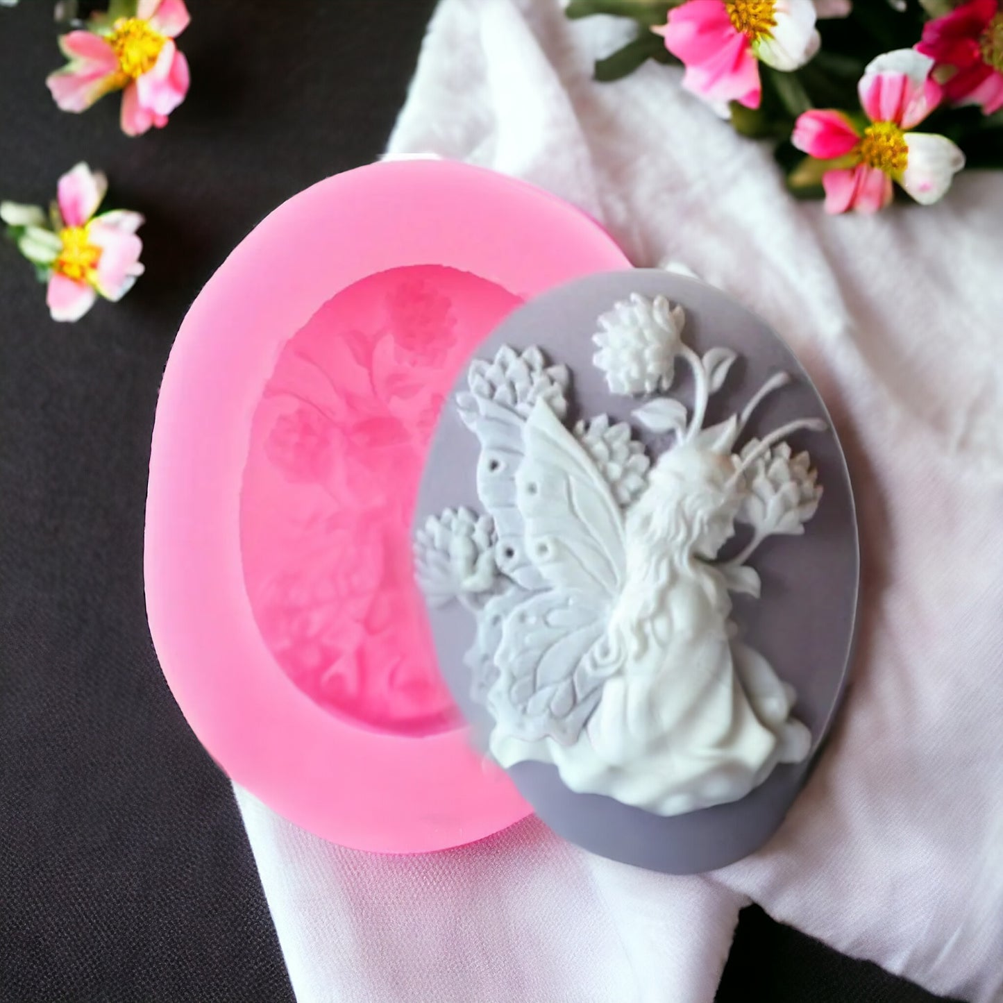 Moule silicone suspension fée