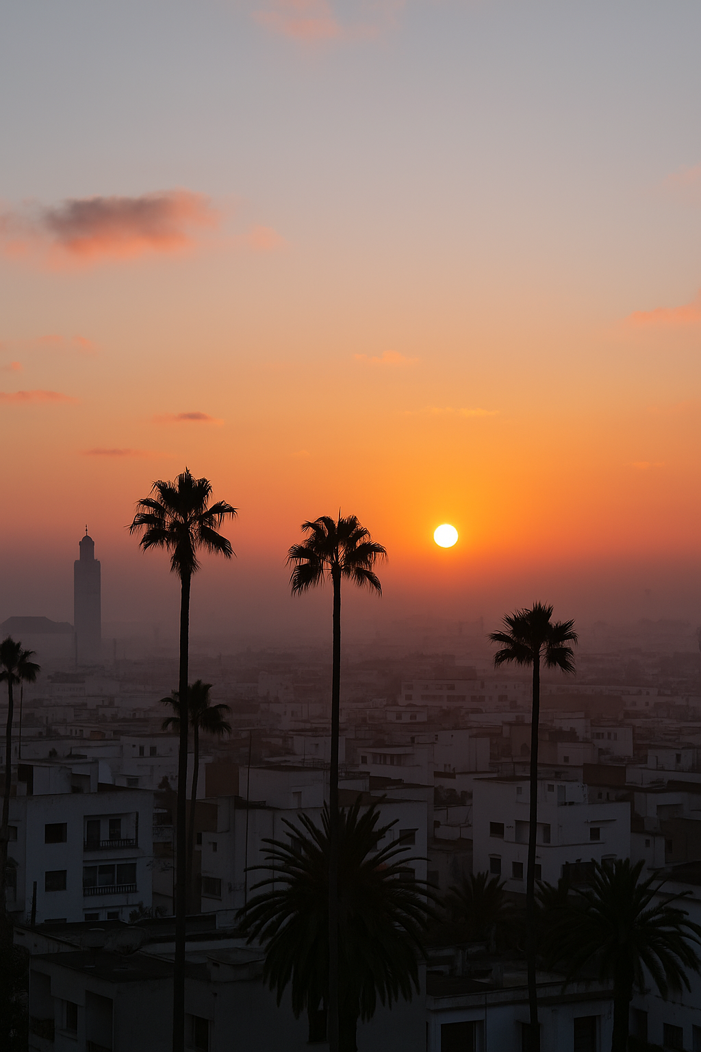 Lever du jour à Casablanca