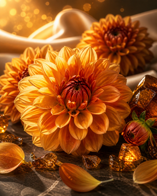 Dahlia ambré / N°Lot: TC-26262