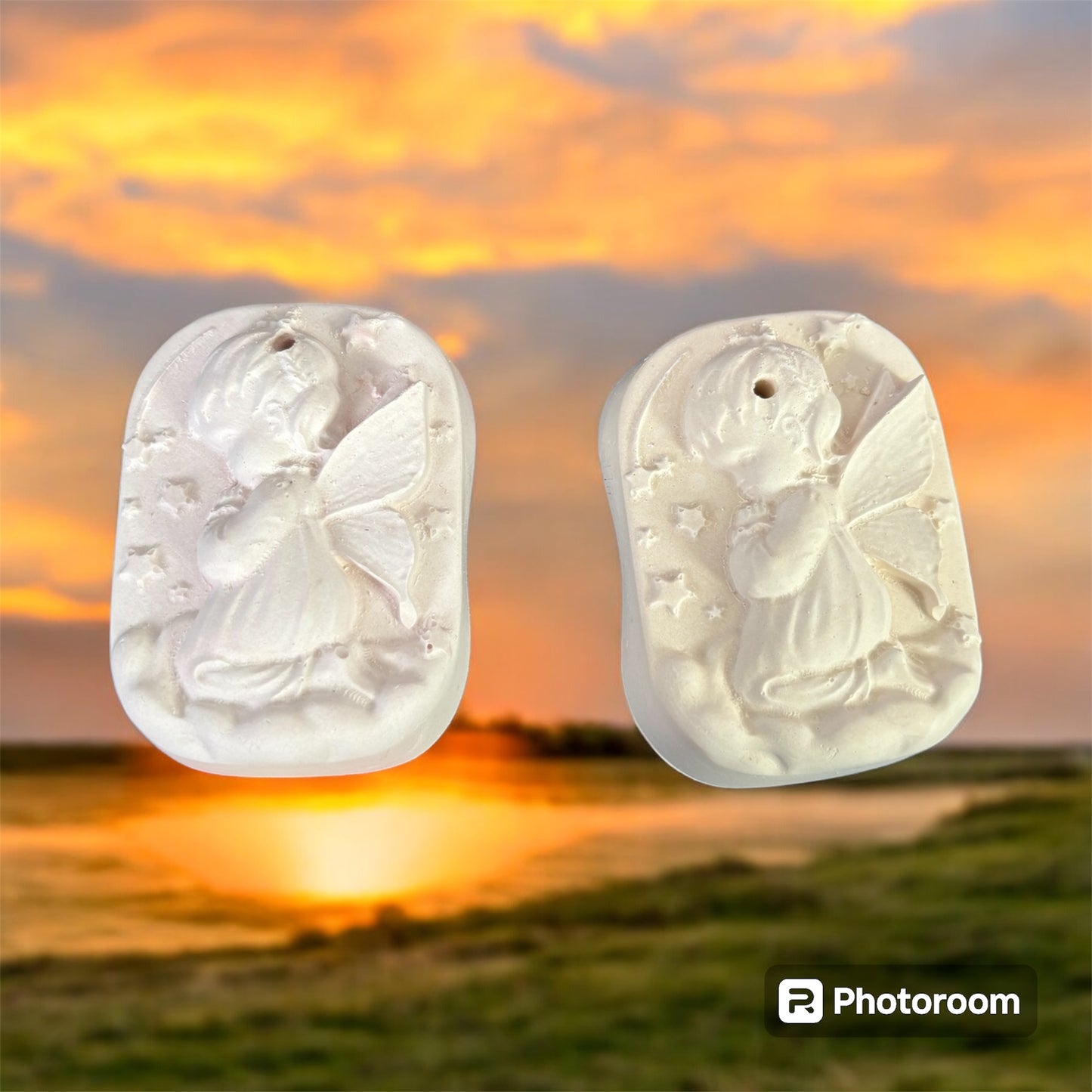 Suspension en plâtre ange