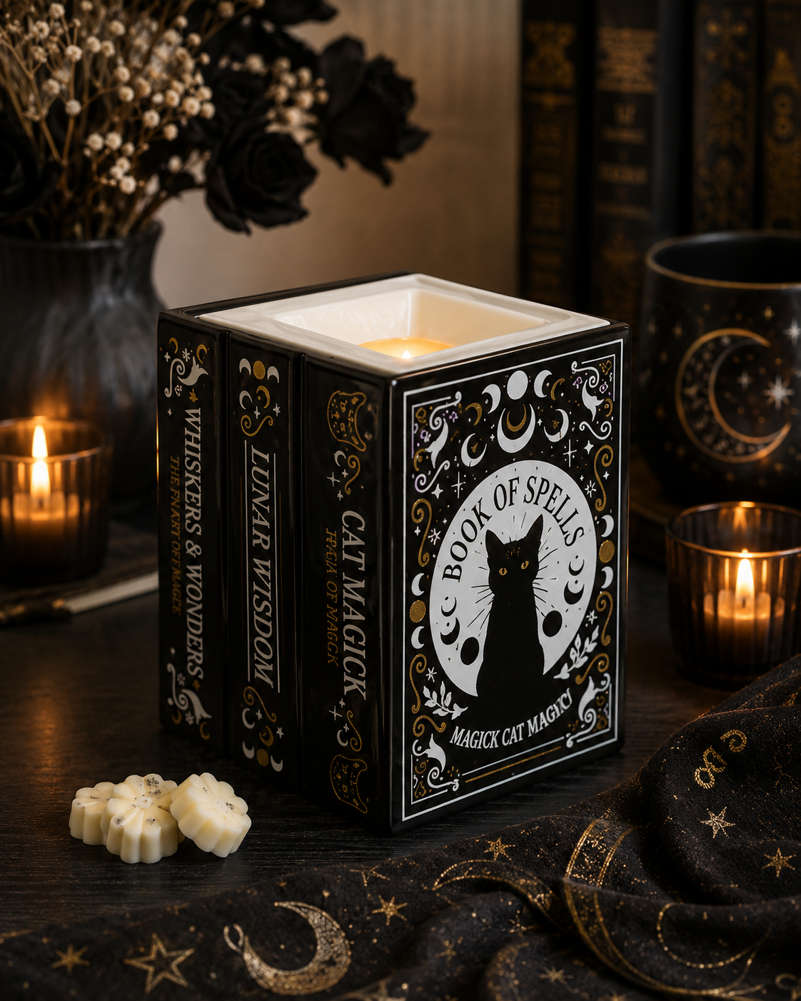 🖤 Brûleur “Book of Spells”