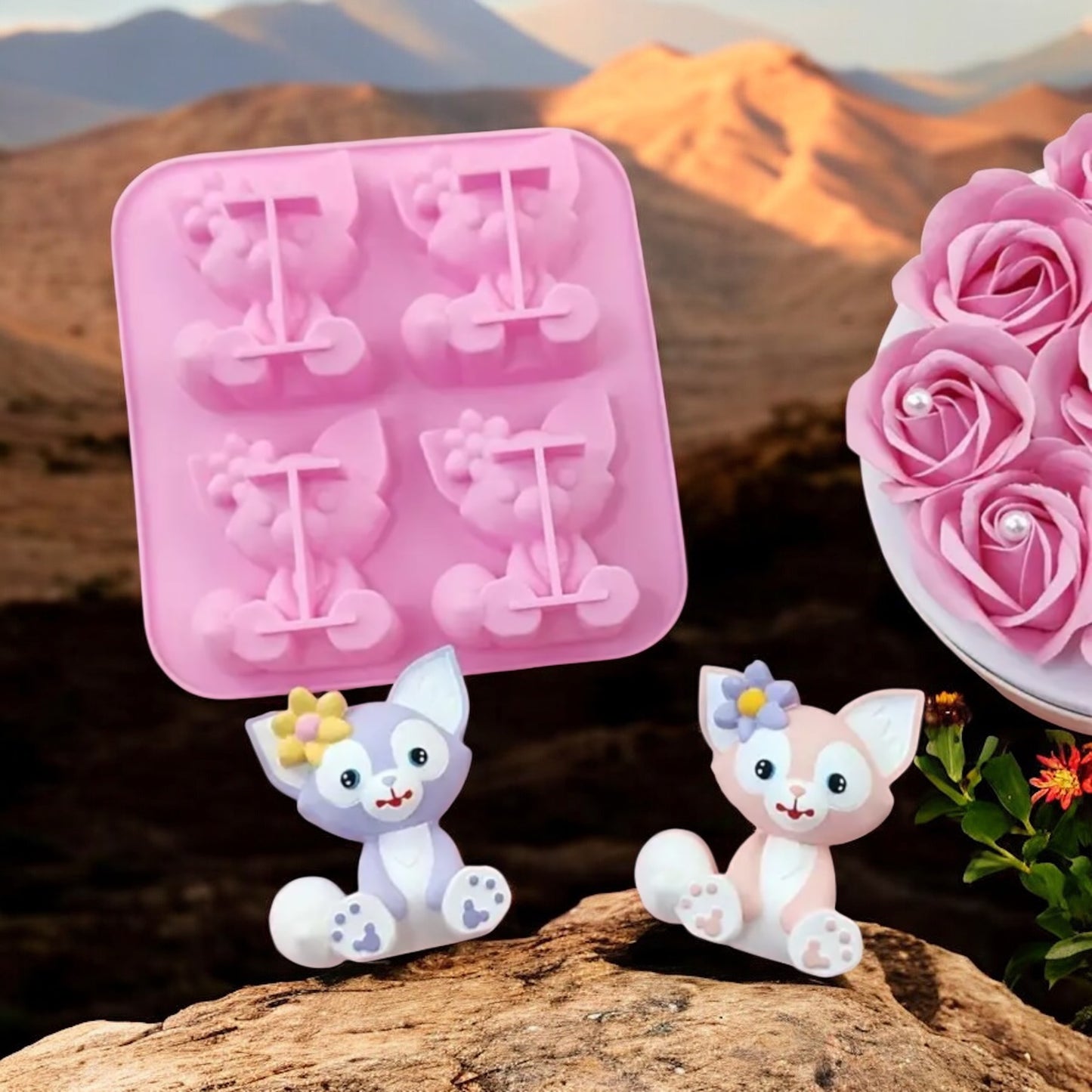 Moule en Silicone – Disney Lina & Belle