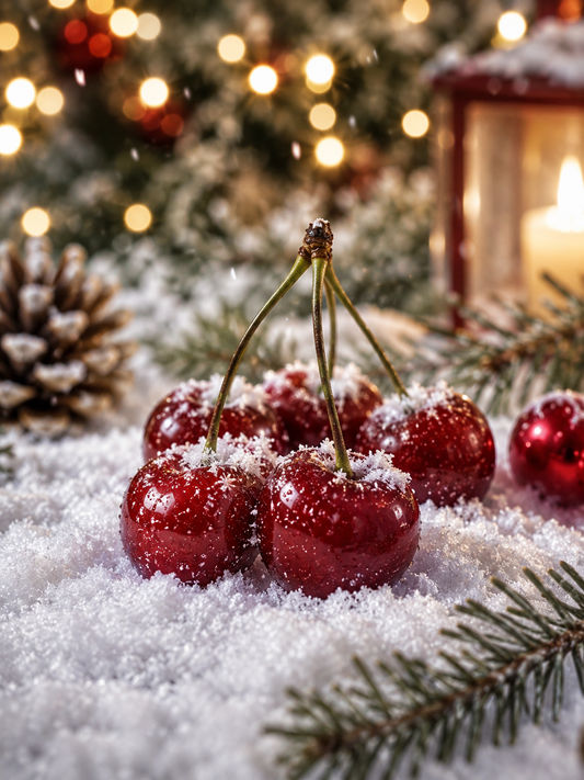 Cerises sur la neige