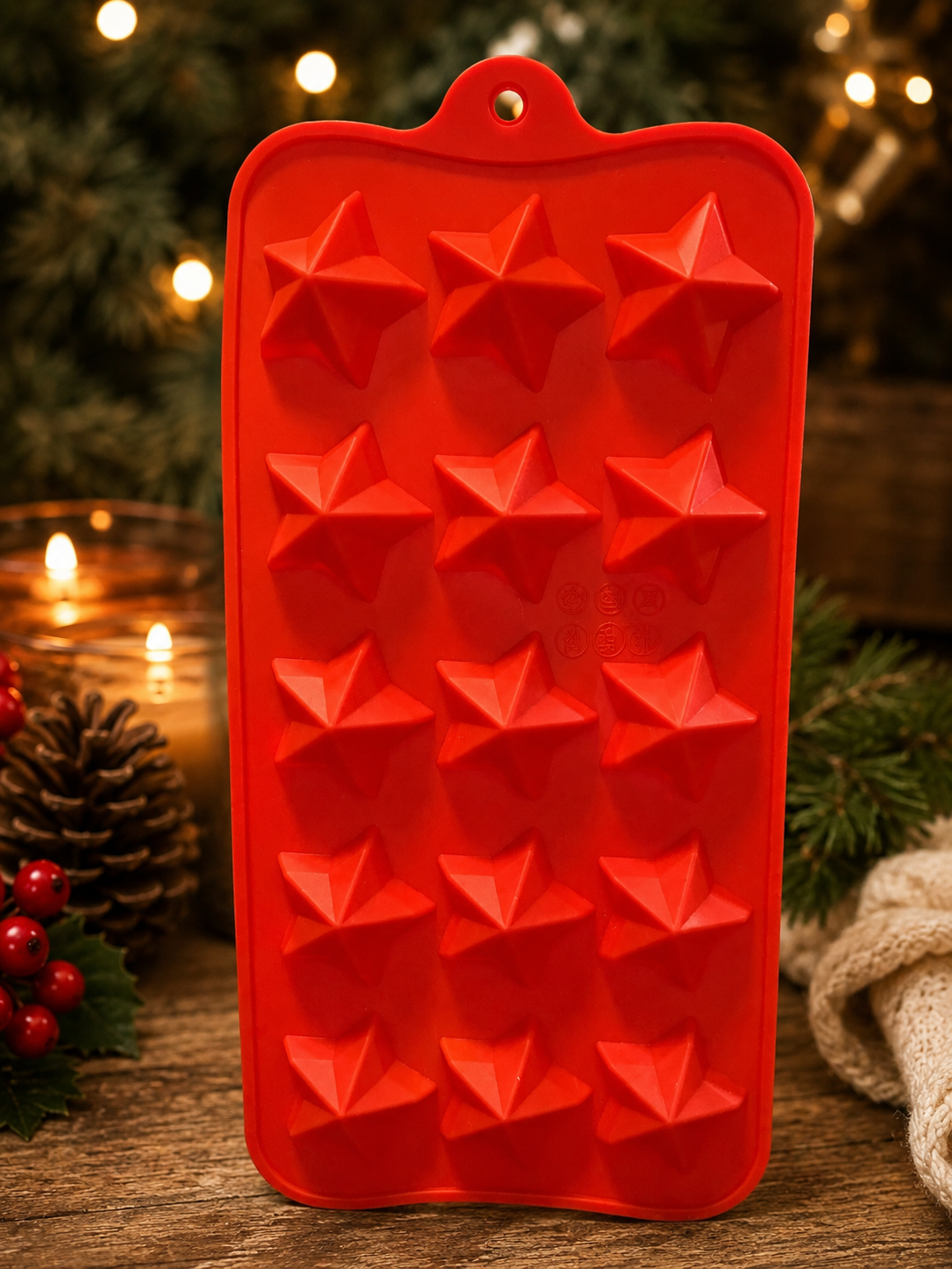 Moule en Silicone Mini Étoiles 3D