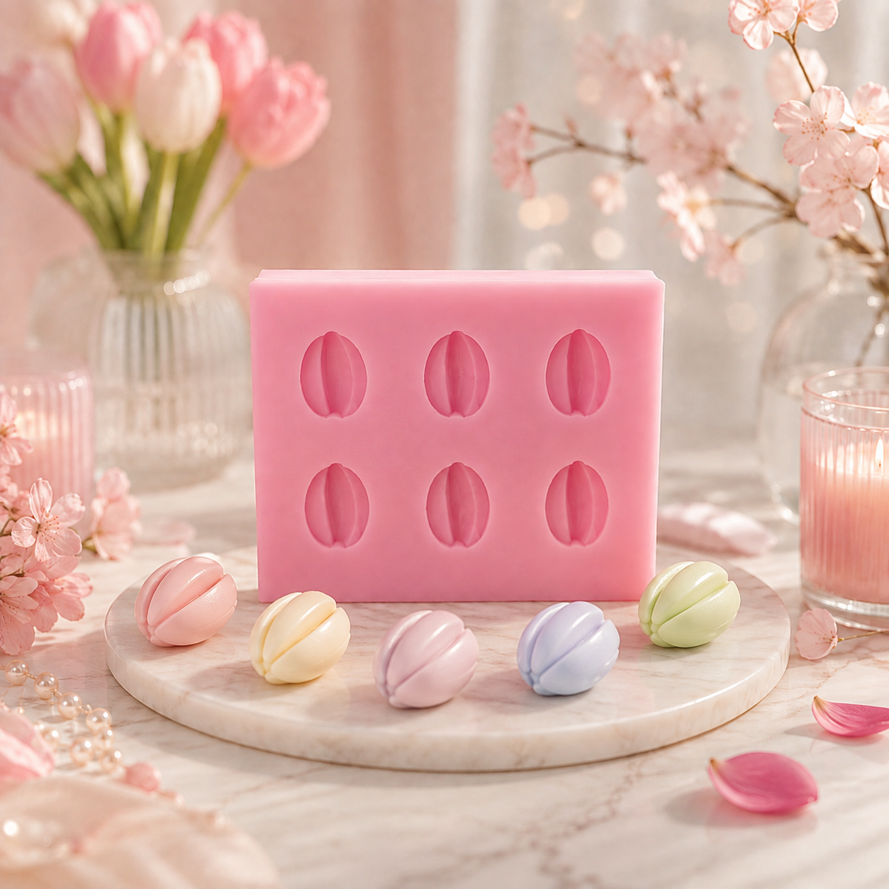 Moule en silicone – Mini pistaches, 6 cavités
