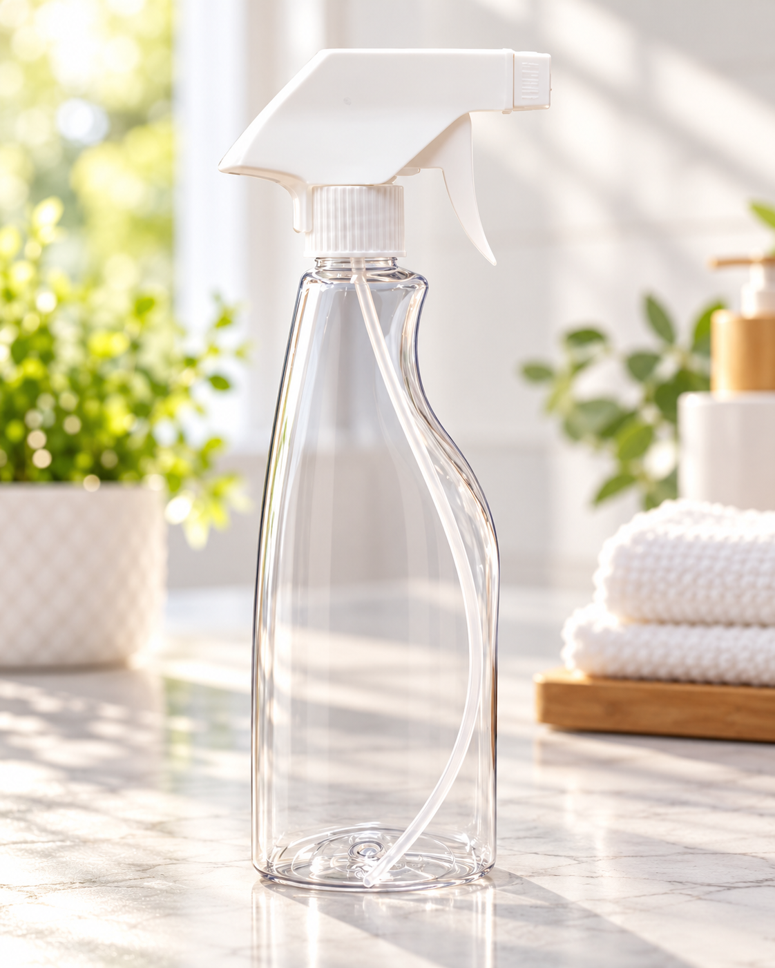 Flacon Vaporisateur à Gâchette en Plastique Transparent – 500 ml
