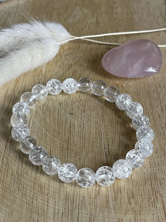 BRACELET "AMPLIFICATEUR" EN QUARTZ (CRISTAL DE ROCHE)