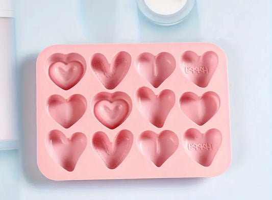 Moule silicone coeur Happy