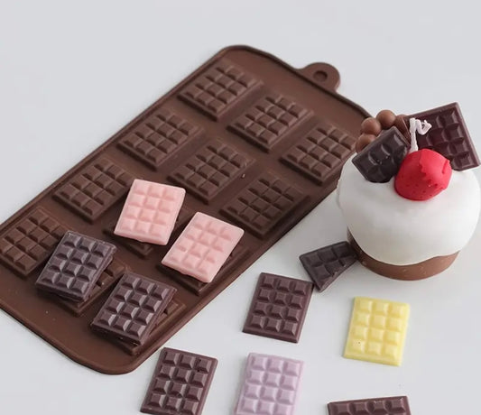 Moule silicone mini tablette de chocolat