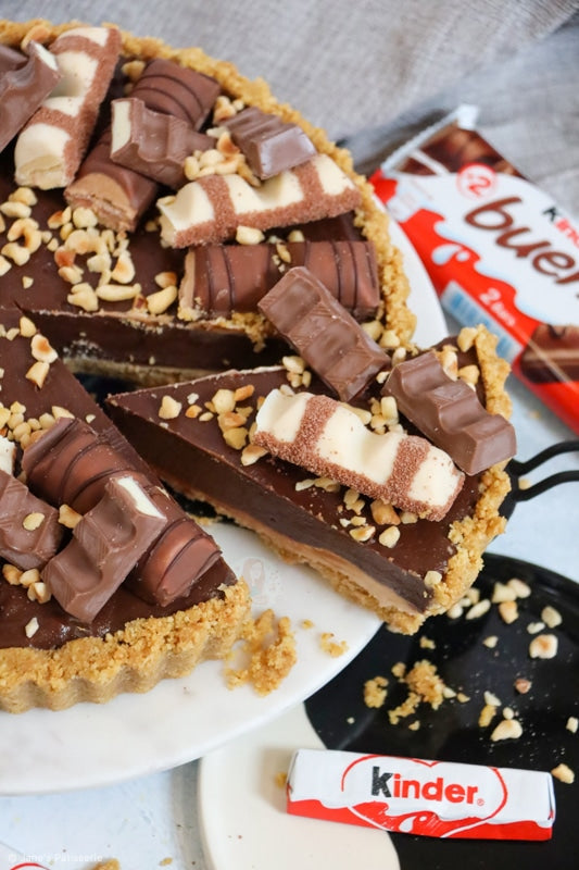 Tarte Kinder bueno & chocolat blanc