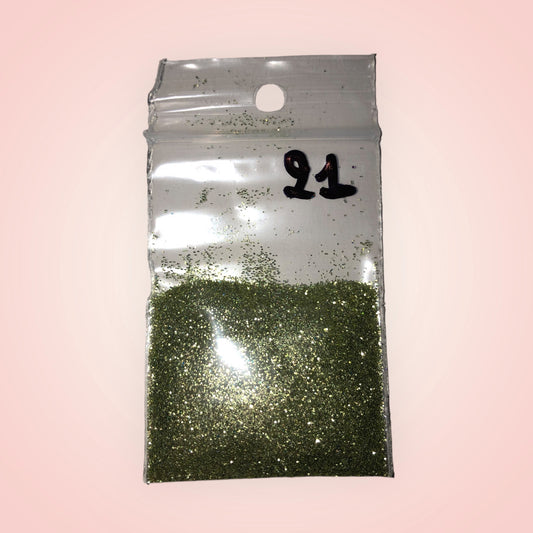 Paillette Vert clair argenté 21
