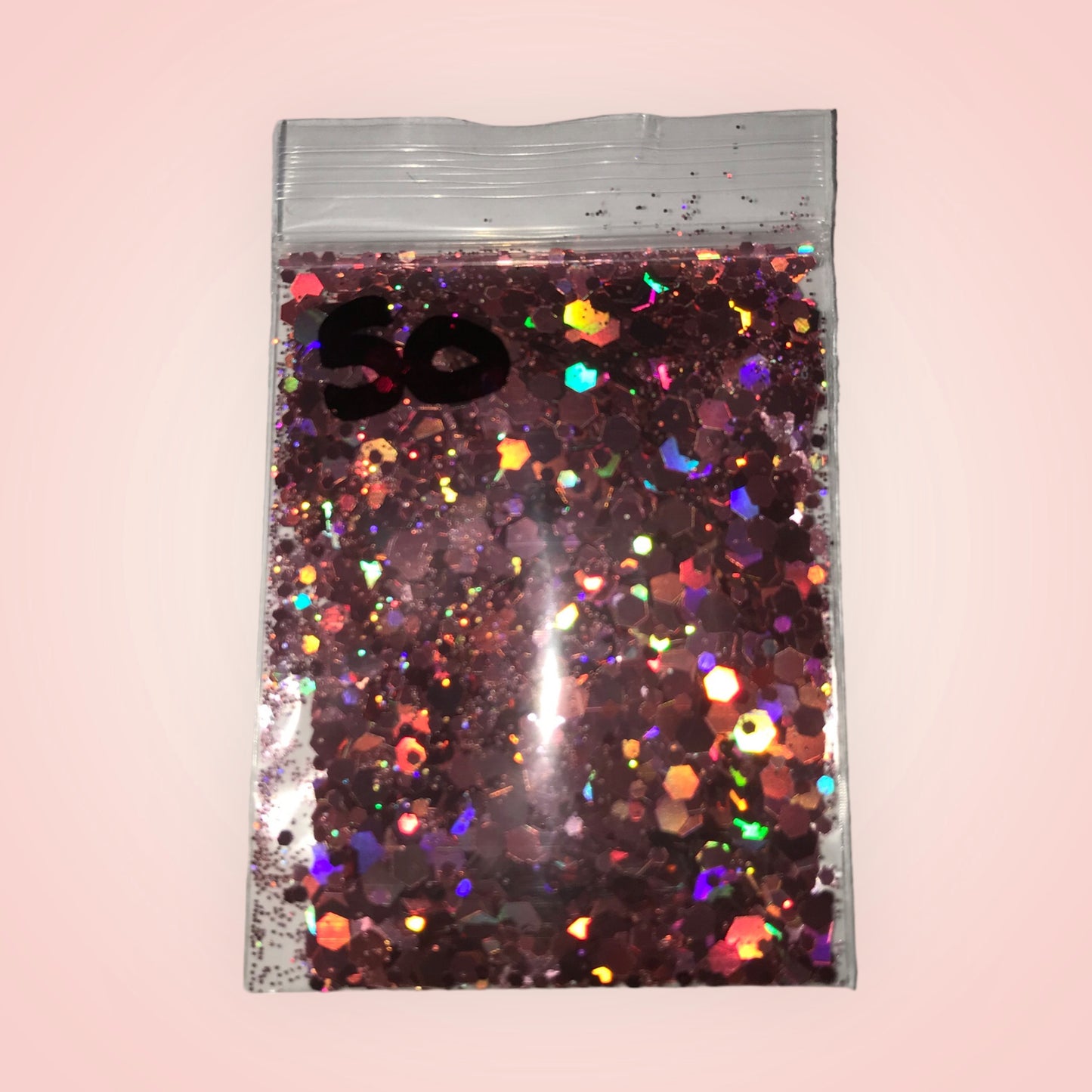 Paillette couleur café holographique 50