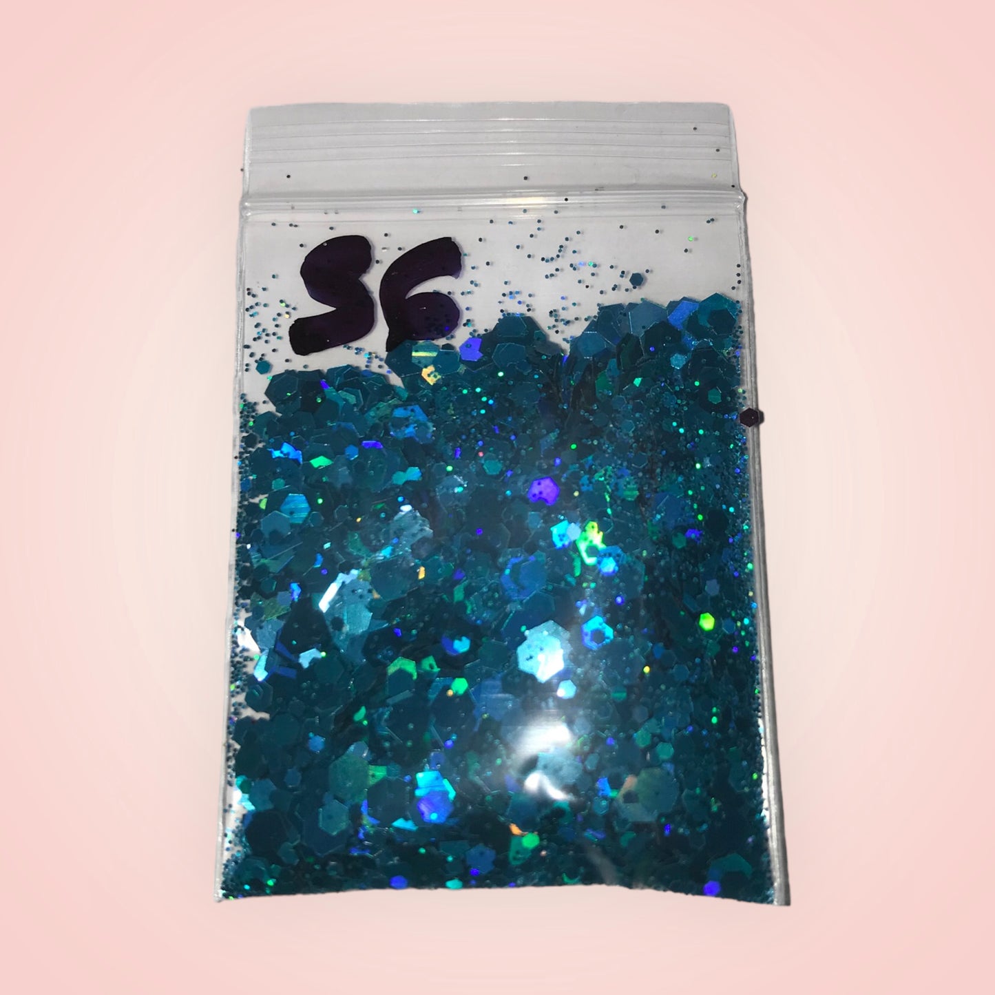 Paillette Bleu royal mix de taille 56