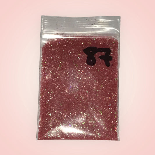 Paillette Rose Licorne holographique 87