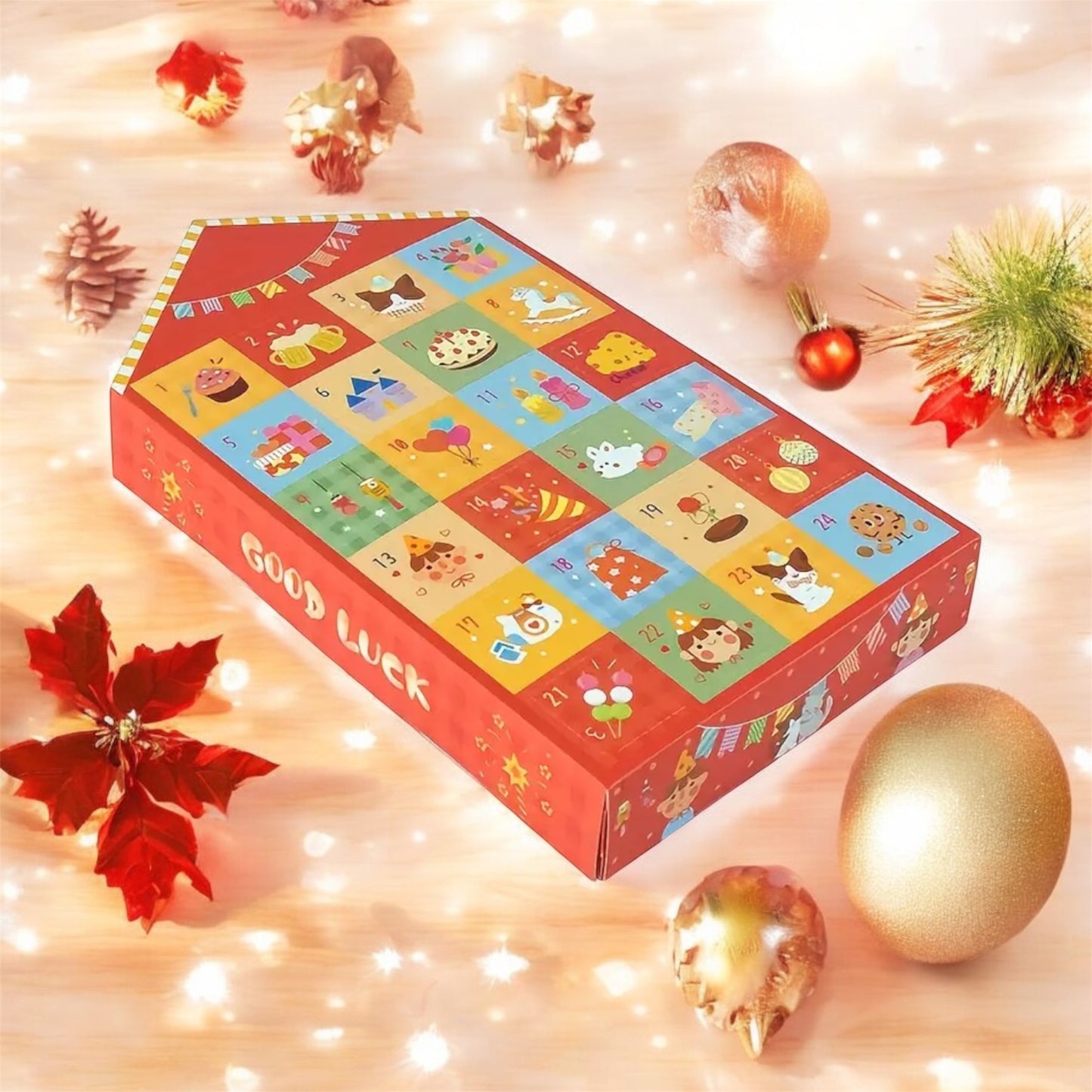 Calendrier de l’Avent – 24 cases à personnaliser (Disponible Immédiatement )