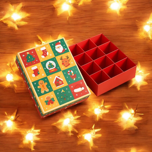 Calendrier de l’Avent – 12 jours à personnaliser (Disponible immédiatement)