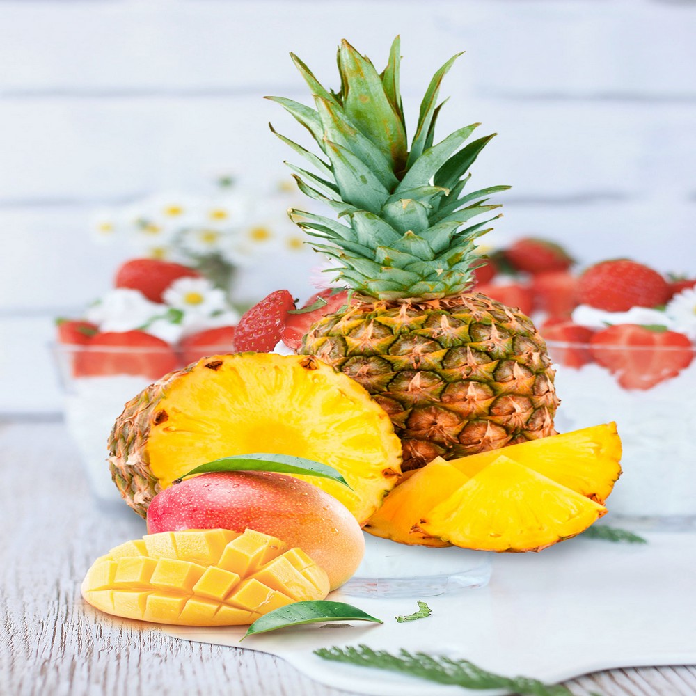 Ananas et mangue
