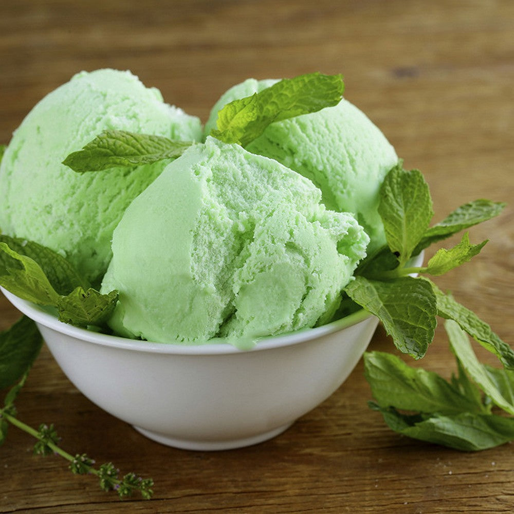 Glace à la menthe