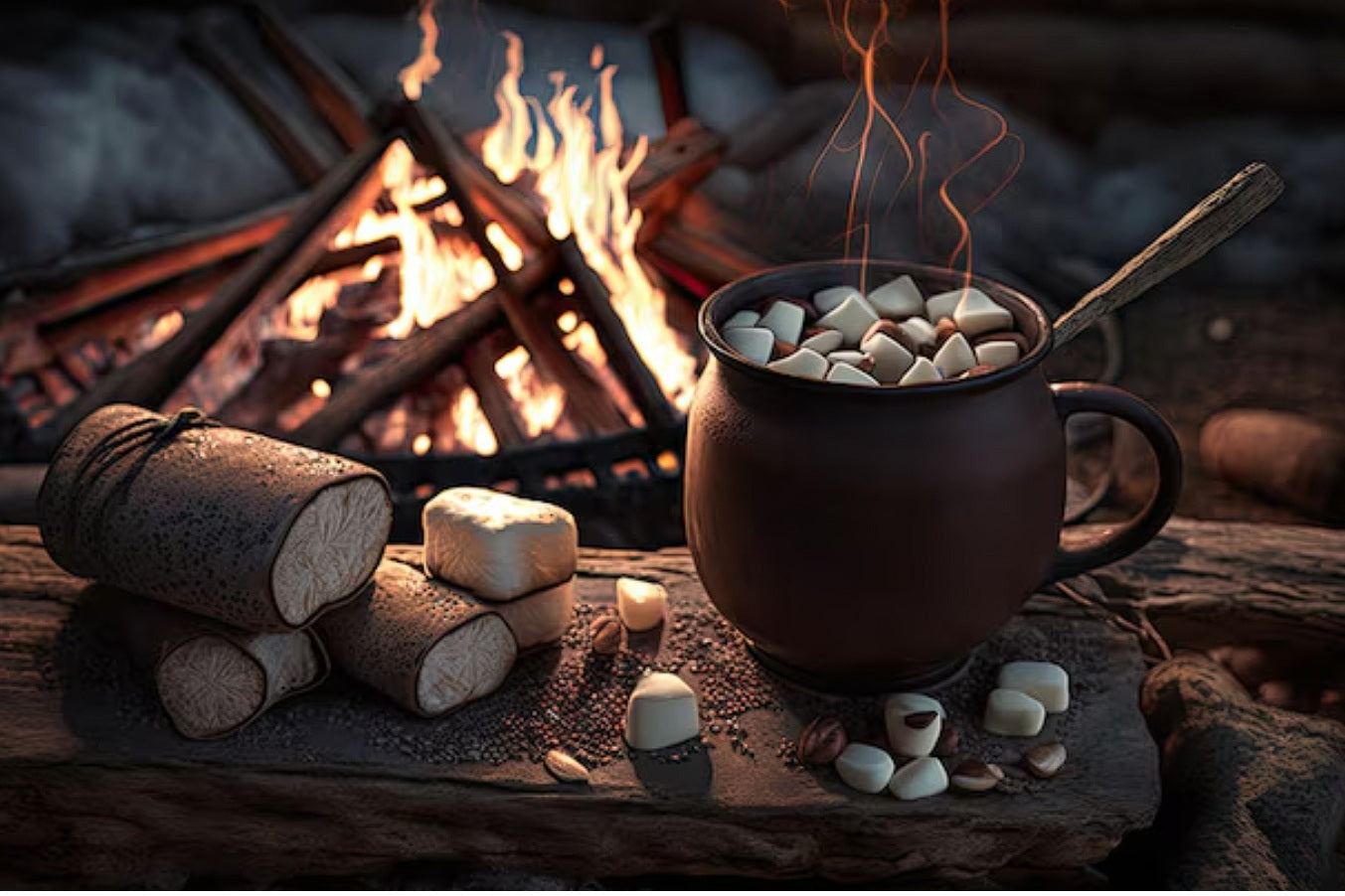 Feu de camp chocolaté