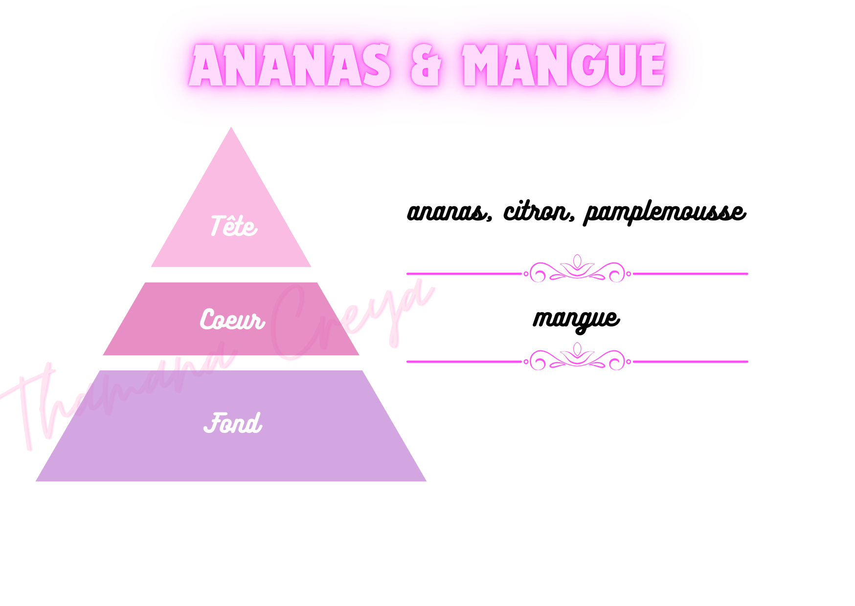 Ananas et mangue