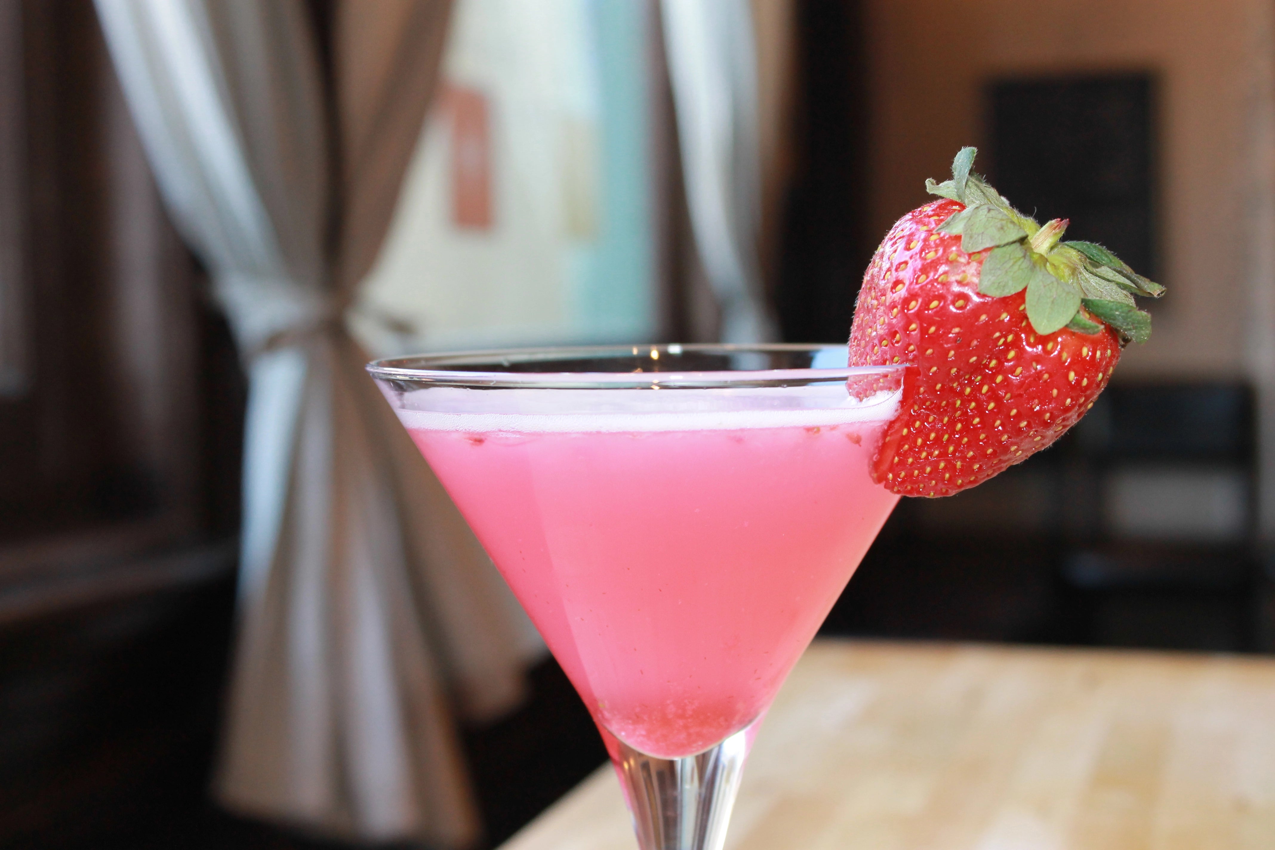 Cocktail de barbe à papa rose